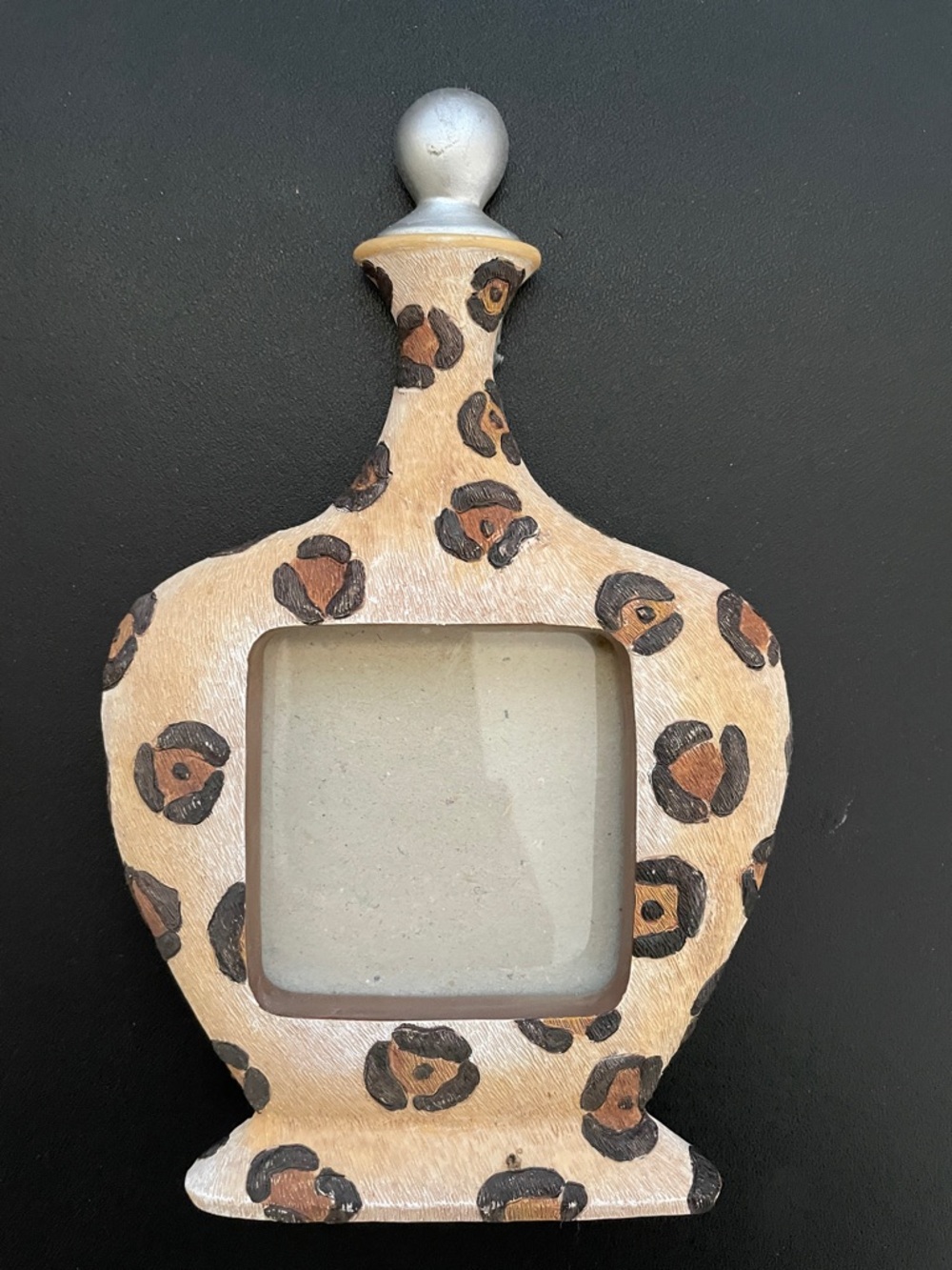 Leopard Print Decorative Photo Frame - Tan & Brown